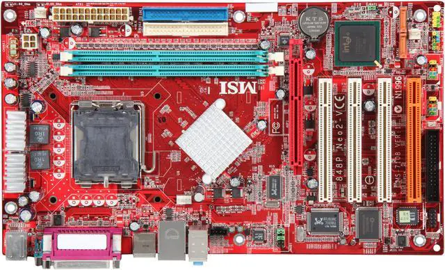 Alt view image 3 of 5 - MSI 848P Neo2-V LGA 775 Intel 848P ATX Intel Motherboard