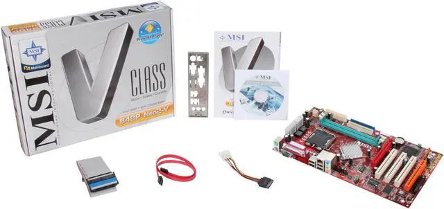 Alt view image 5 of 5 - MSI 848P Neo2-V LGA 775 Intel 848P ATX Intel Motherboard