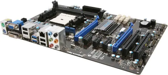 Main image of MSI A75A-G35 FM1 AMD A75 (Hudson D3) USB 3.0 HDMI ATX AMD Motherboard with UEFI BIOS