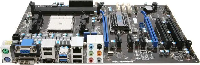 Alt view image 2 of 5 - MSI A75A-G35 FM1 AMD A75 (Hudson D3) USB 3.0 HDMI ATX AMD Motherboard with UEFI BIOS