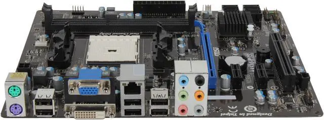 Alt view image 2 of 5 - MSI A55M-P35 FM1 AMD A55 (Hudson D2) Micro ATX AMD Motherboard