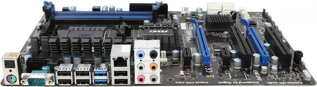 Alt view image 3 of 5 - MSI 970A-G46 AM3+/AM3 AMD 970 + SB950 USB 3.0 ATX AMD Motherboard with UEFI BIOS