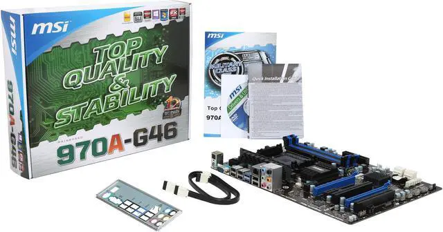 Alt view image 6 of 5 - MSI 970A-G46 AM3+/AM3 AMD 970 + SB950 USB 3.0 ATX AMD Motherboard with UEFI BIOS