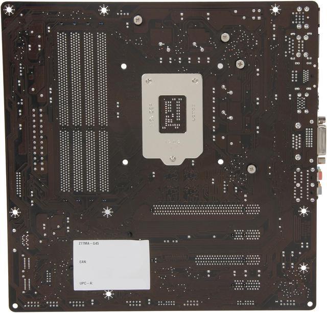 Alt view image 4 of 5 - MSI Z77MA-G45 LGA 1155 Intel Z77 HDMI USB 3.0 Micro ATX Intel Motherboard with UEFI BIOS