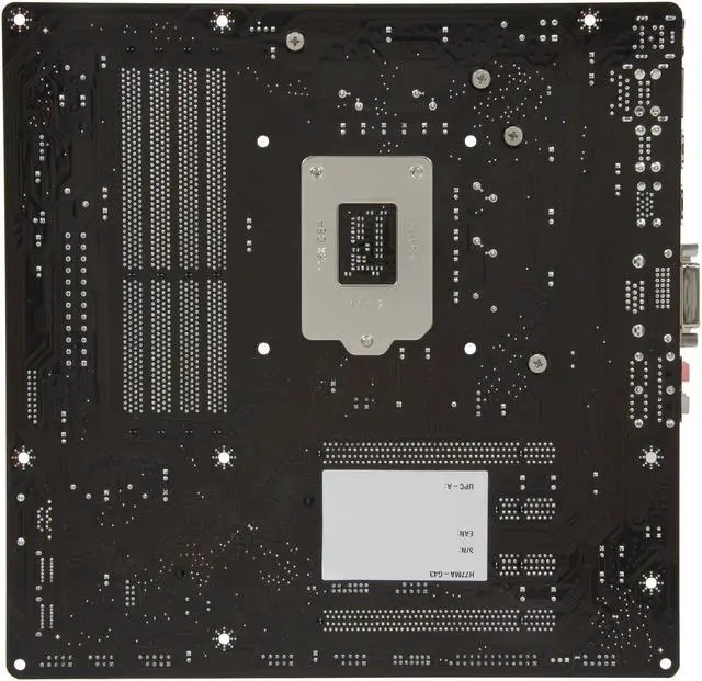 Alt view image 4 of 5 - MSI H77MA-G43 LGA 1155 Intel H77 USB 3.0 Micro ATX Intel Motherboard with UEFI BIOS
