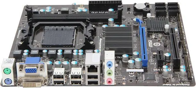 Alt view image 2 of 5 - MSI 760GM-P34 (FX) AM3+ AMD 760G + SB710 Micro ATX AMD Motherboard