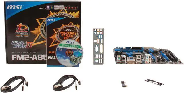 Alt view image 5 of 5 - MSI FM2-A85XA-G65 FM2 AMD A85X (Hudson D4) USB 3.0 HDMI ATX AMD Motherboard
