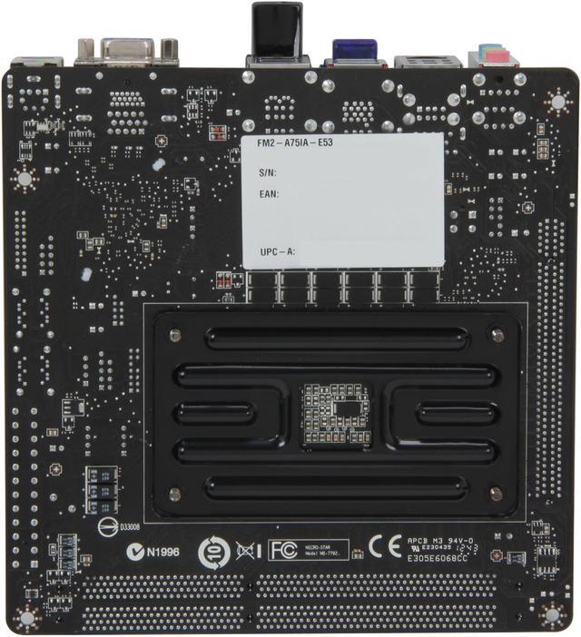 Alt view image 4 of 5 - MSI FM2-A75IA-E53 FM2 AMD A75 (Hudson D3) USB 3.0 HDMI Mini ITX AMD Motherboard