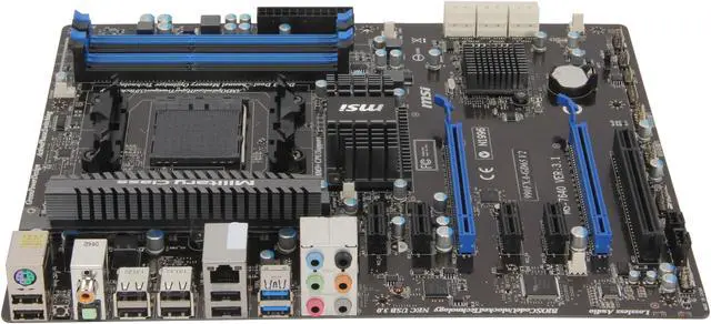 Alt view image 2 of 5 - MSI 990FXA-GD65V2 Desktop Motherboard - AMD 990FX Chipset - Socket AM3+