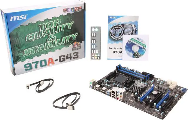 Alt view image 6 of 5 - MSI 970A-G43 AM3+ AMD 970 + SB950 USB 3.0 ATX AMD Motherboard