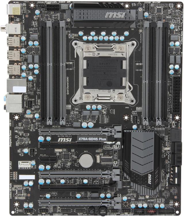 MSI X79A-GD45 Plus LGA 2011 ATX Intel Motherboard - Newegg.com