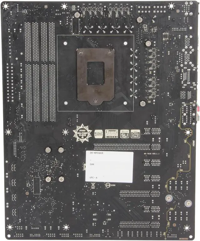 Alt view image 4 of 5 - MSI Z87 MPOWER LGA 1150 Intel Z87 HDMI USB 3.0 ATX Extreme OC Flagship High Performance Triple CFX/ SLI Platform Intel Motherboard
