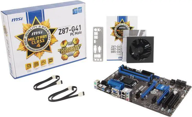 Alt view image 5 of 5 - MSI Z87-G41 PC Mate LGA 1150 Intel Z87 HDMI USB 3.0 ATX High Performance CF Intel Motherboard