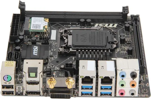 Alt view image 2 of 5 - MSI Z87I LGA 1150 Intel Z87 HDMI USB 3.0 Mini ITX Intel Motherboard