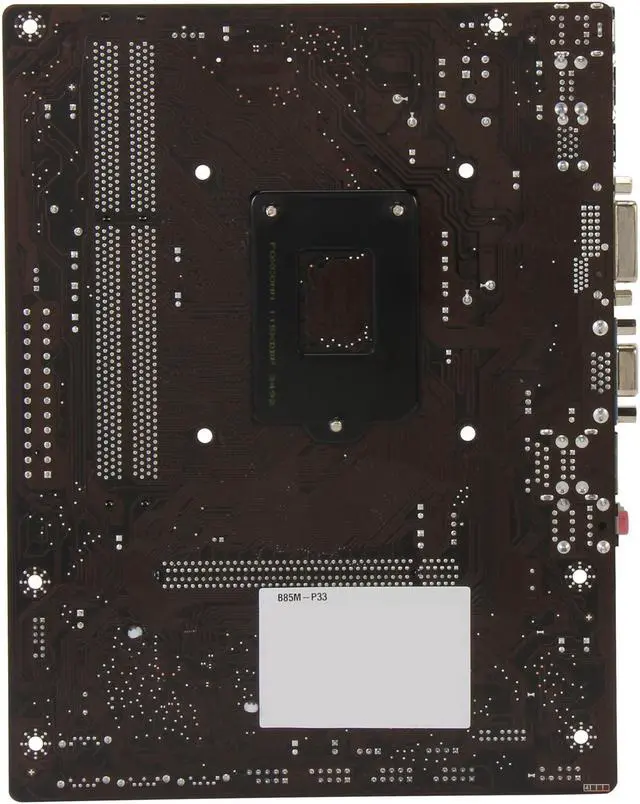 Alt view image 4 of 5 - MSI B85M-P33 LGA 1150 Intel B85 USB 3.0 Micro ATX Entry DVI Business Intel Motherboard