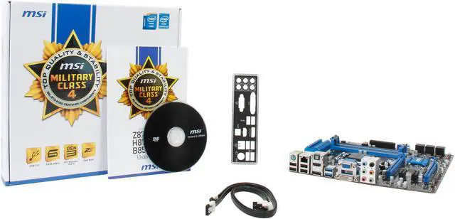Alt view image 5 of 5 - MSI Z87M-G43 LGA 1150 Intel Z87 HDMI USB 3.0 uATX Intel Motherboard