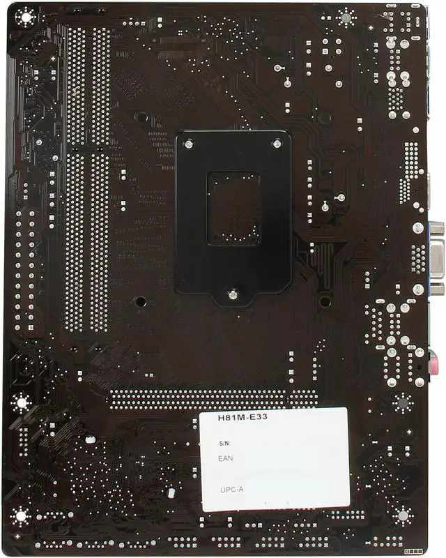 Alt view image 5 of 5 - MSI H81M-E33 LGA 1150 Intel H81 HDMI USB 3.0 Micro ATX Intel Motherboard