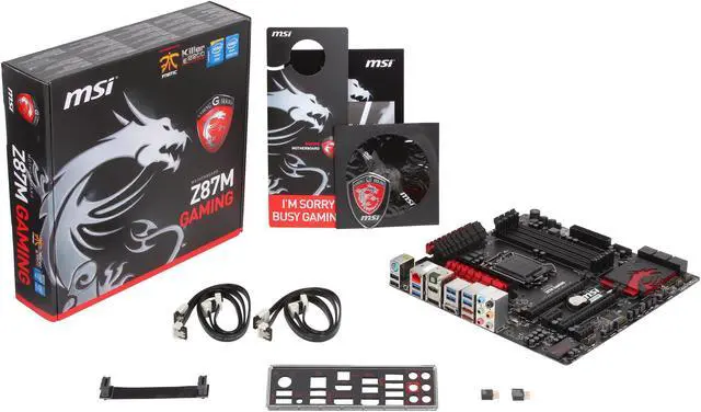 Alt view image 5 of 5 - MSI Z87M GAMING LGA 1150 Intel Z87 HDMI USB 3.0 Micro ATX Intel Motherboard