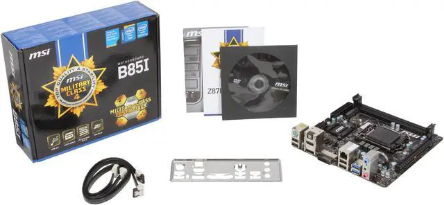Alt view image 5 of 5 - MSI B85I LGA 1150 Intel B85 HDMI USB 3.0 Mini ITX Intel Motherboard