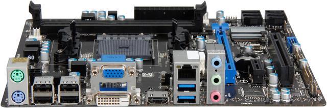 Alt view image 3 of 5 - MSI A78M-E35 FM2+ / FM2 AMD A78 (Bolton D3) USB 3.0 HDMI Micro ATX AMD Motherboard