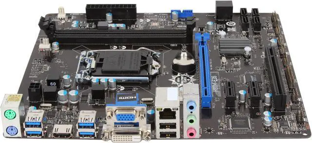 Alt view image 2 of 5 - MSI H87M-E35 LGA 1150 Intel H87 HDMI USB 3.0 Micro ATX Intel Motherboard