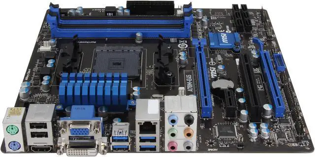 Alt view image 2 of 5 - MSI A78M-E45 FM2+ / FM2 AMD A78 (Bolton D3) USB 3.0 HDMI Micro ATX AMD Motherboard
