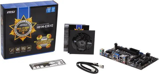 Alt view image 6 of 5 - MSI H81M-E35 V2 LGA 1150 Intel H81 HDMI USB 3.0 Micro ATX Intel Motherboard