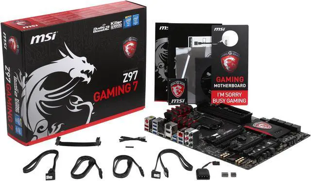 Alt view image 5 of 5 - MSI Z97-Gaming 7 LGA 1150 Intel Z97 HDMI USB 3.0 ATX Intel Motherboard