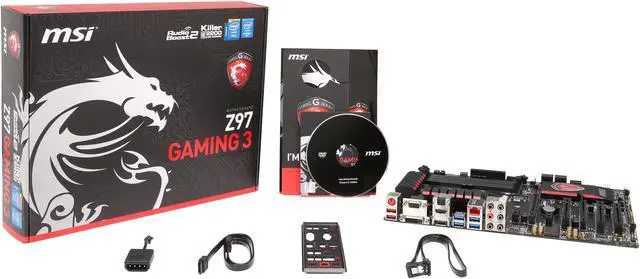 Alt view image 6 of 5 - MSI Z97-Gaming 3 LGA 1150 Intel Z97 HDMI USB 3.0 ATX Intel Motherboard
