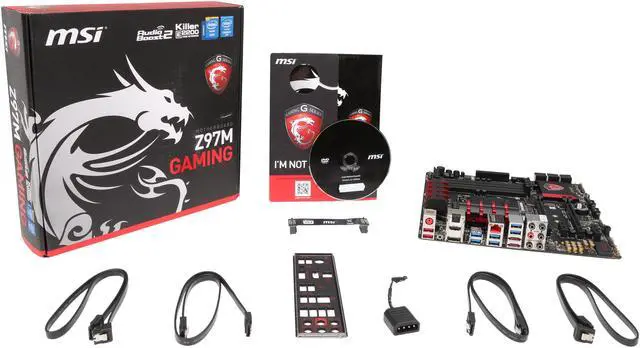 Alt view image 5 of 5 - MSI Z97M Gaming LGA 1150 Intel Z97 HDMI USB 3.0 Micro ATX Intel Motherboard