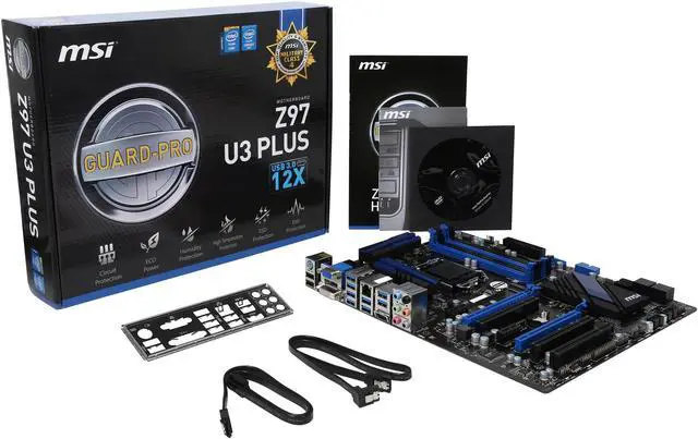 Alt view image 5 of 5 - MSI Z97 U3 Plus LGA 1150 Intel Z97 HDMI USB 3.0 ATX Intel Motherboard