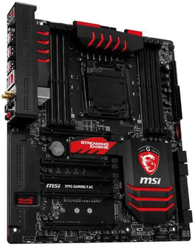 Alt view image 4 of 6 - MSI MSI Gaming X99S Gaming 9 AC LGA 2011-v3 Intel X99 USB 3.0 Extended ATX Intel Motherboard