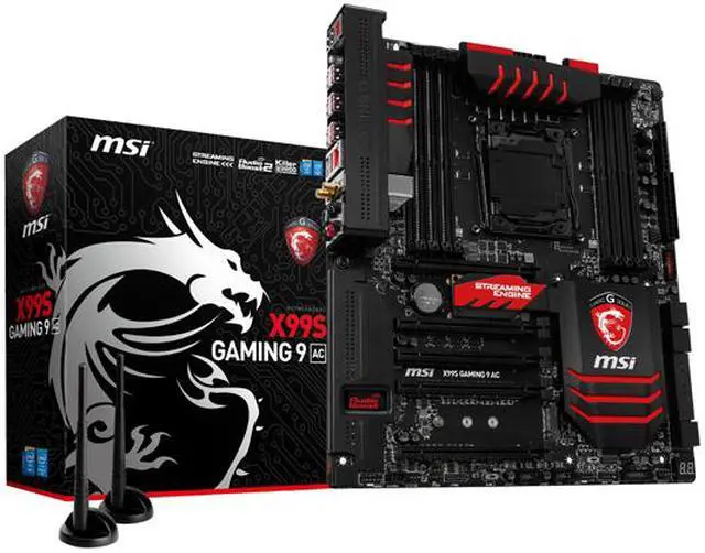 Alt view image 6 of 6 - MSI MSI Gaming X99S Gaming 9 AC LGA 2011-v3 Intel X99 USB 3.0 Extended ATX Intel Motherboard