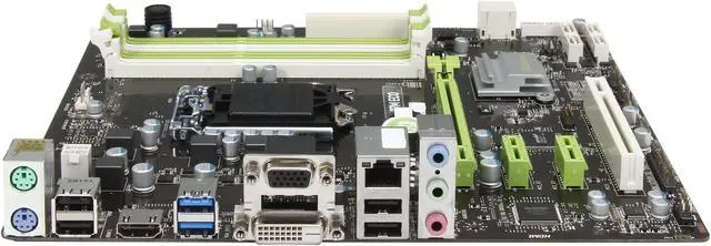 Alt view image 2 of 5 - MSI H97M Eco LGA 1150 Intel H97 HDMI USB 3.0 Micro ATX Intel Motherboard