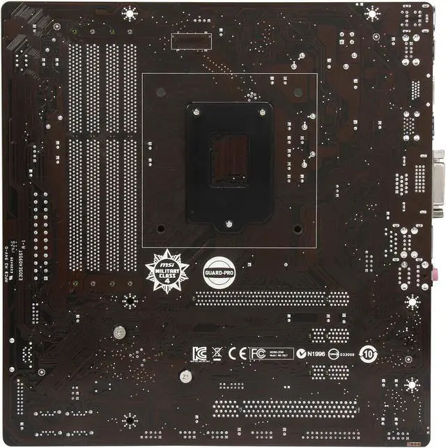 Alt view image 4 of 5 - MSI H97M Eco LGA 1150 Intel H97 HDMI USB 3.0 Micro ATX Intel Motherboard
