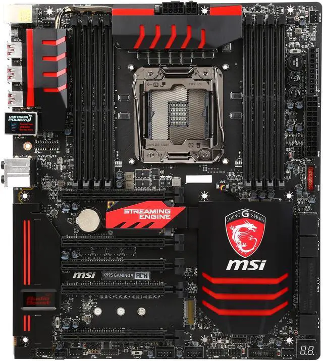 Alt view image 3 of 5 - MSI MSI Gaming X99S Gaming 9 ACK LGA 2011-v3 Intel X99 USB 3.0 Extended ATX Intel Motherboard