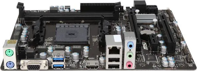 Alt view image 2 of 5 - MSI A68HM-E33 FM2+ AMD A68H USB 3.0 HDMI Micro ATX AMD Motherboard