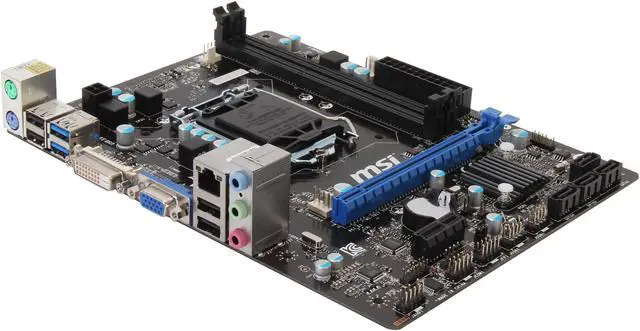 Main image of MSI B85M-P33 LGA 1150 Intel B85 SATA 6Gb/s USB 3.0 Micro ATX Entry DVI Business Intel Motherboard