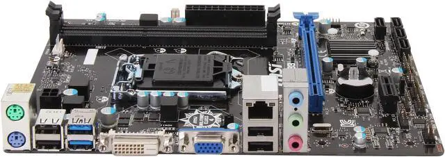 Alt view image 2 of 4 - MSI B85M-P33 LGA 1150 Intel B85 SATA 6Gb/s USB 3.0 Micro ATX Entry DVI Business Intel Motherboard