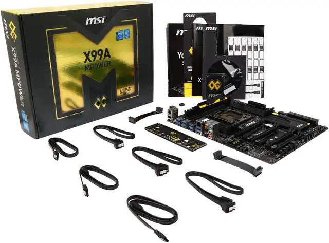 Alt view image 6 of 5 - MSI X99A MPOWER LGA 2011-v3 Intel X99 USB 3.1 USB 3.0 ATX Intel Motherboard
