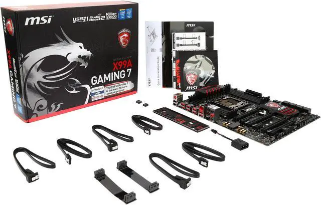 Alt view image 5 of 5 - MSI MSI Gaming X99A GAMING 7 LGA 2011-v3 Intel X99 USB 3.1 USB 3.0 ATX Intel Motherboard