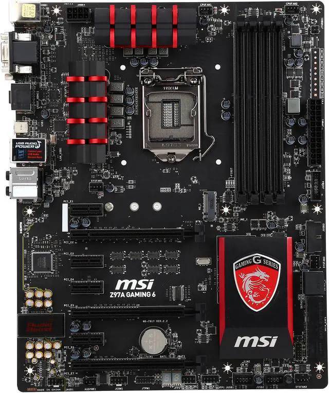 Alt view image 3 of 5 - MSI MSI Gaming Z97A GAMING 6 LGA 1150 Intel Z97 HDMI USB 3.1 USB 3.0 ATX Intel Motherboard