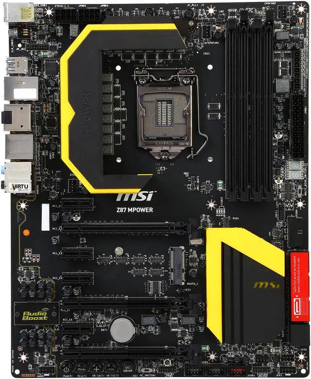 Alt view image 3 of 5 - MSI Z87 MPOWER-R LGA 1150 Intel Z87 HDMI SATA 6Gb/s USB 3.0 ATX Extreme OC Flagship High Performance Triple CFX/ SLI Platform Intel Motherboard Certified Refurbished