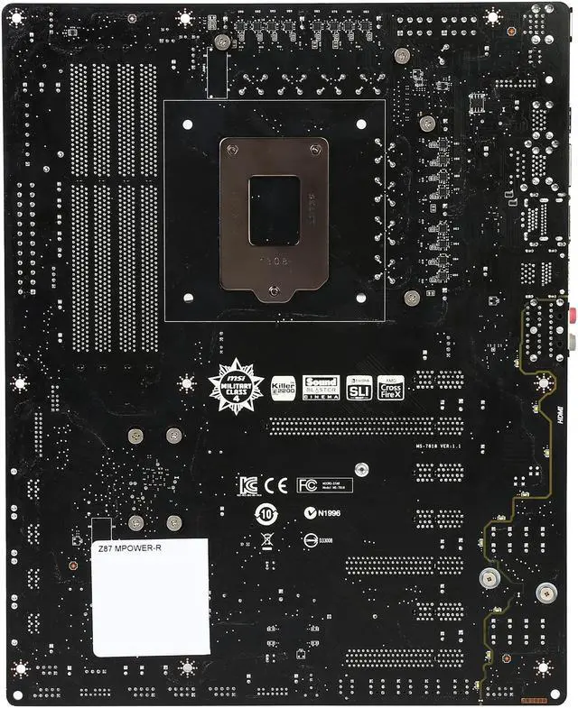 Alt view image 4 of 5 - MSI Z87 MPOWER-R LGA 1150 Intel Z87 HDMI SATA 6Gb/s USB 3.0 ATX Extreme OC Flagship High Performance Triple CFX/ SLI Platform Intel Motherboard Certified Refurbished