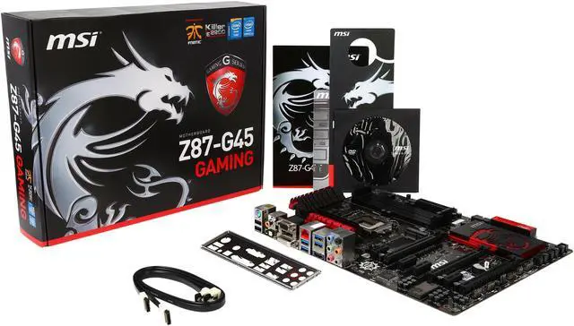 Alt view image 5 of 5 - MSI Z87-G45 Gaming-R LGA 1150 Intel Z87 HDMI SATA 6Gb/s USB 3.0 ATX Pro Gaming with Killer Networking & Sound Blaster Intel Motherboard Certified Refurbished