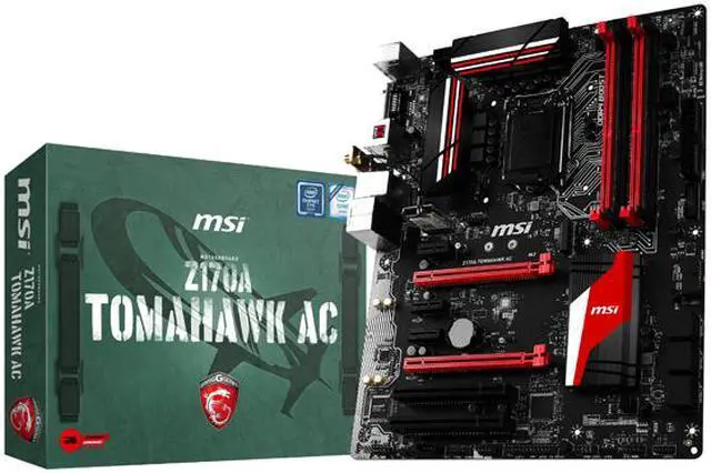 Alt view image 6 of 6 - MSI Z170A TOMAHAWK AC LGA 1151 Intel Z170 HDMI USB 3.1 ATX Intel Motherboard