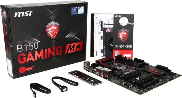 Alt view image 5 of 5 - MSI MSI Gaming B150 Gaming M3 LGA 1151 Intel B150 HDMI USB 3.1 ATX Intel Motherboard
