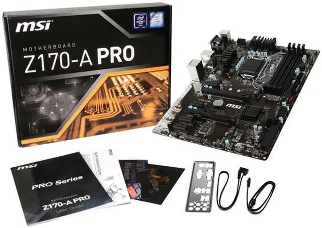 Alt view image 5 of 5 - MSI Z170-A PRO LGA 1151 Intel Z170 USB 3.1 ATX Intel Motherboard