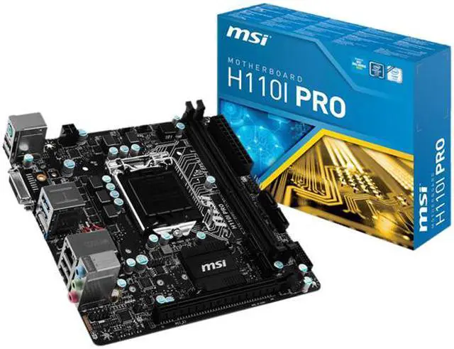 Alt view image 5 of 5 - MSI H110I Pro LGA 1151 Intel H110 HDMI USB 3.1 Mini ITX Intel Motherboard