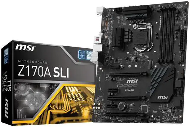 Alt view image 5 of 5 - MSI Z170A SLI LGA 1151 Intel Z170 USB 3.1 ATX Intel Motherboard